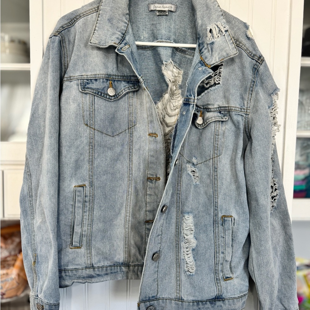Distressed Denim Jacket